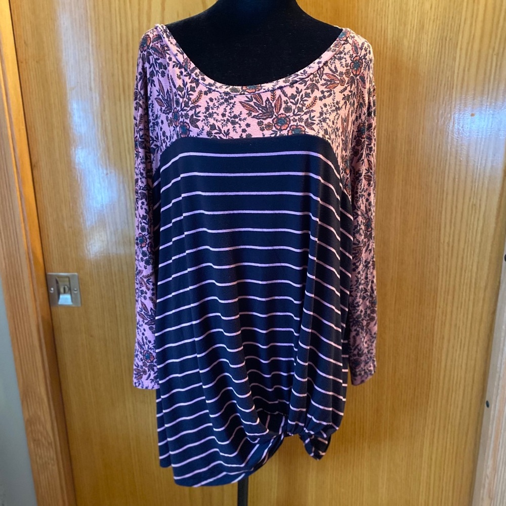 MAURICES Striped Long Sleeve Top
